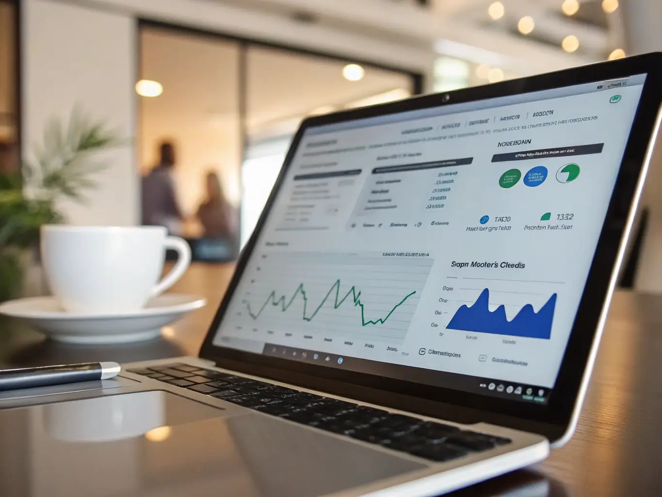 An image depicting a website's search engine ranking chart trending upwards, illustrating the positive impact of DIGIWIZ's SEO services. The image should convey a sense of growth and improved visibility.